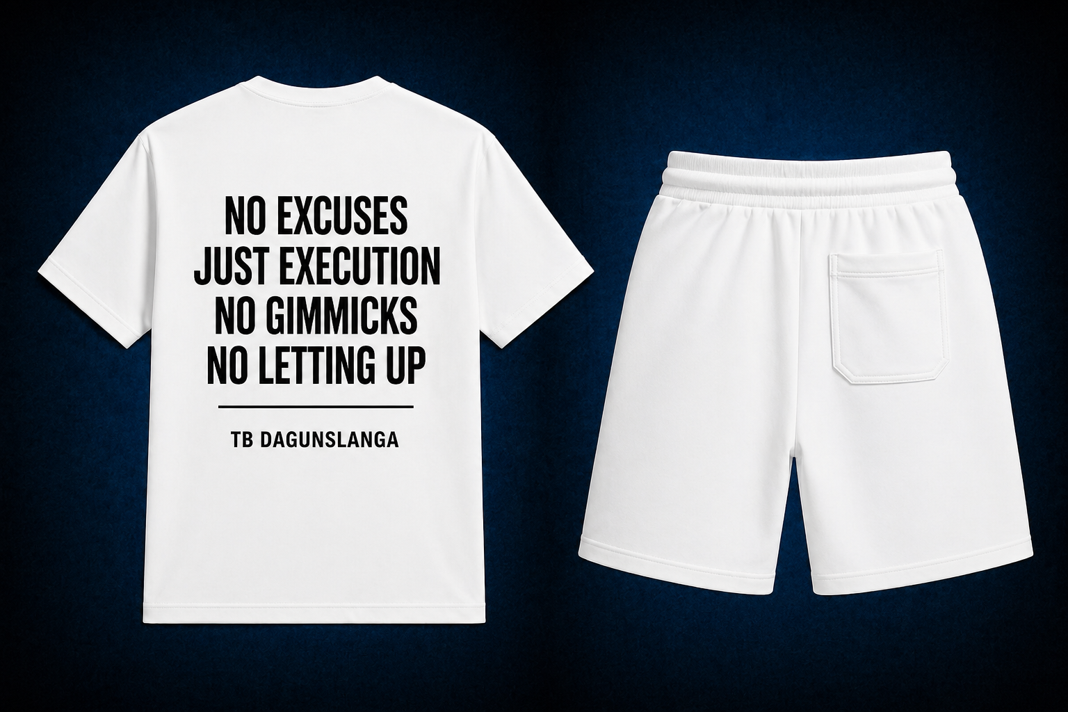 No Gimmicks Set — White (Leg Print)