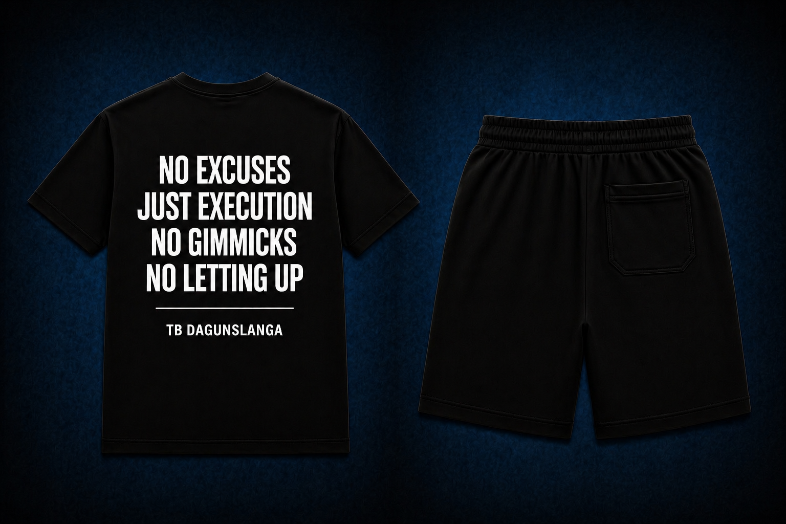 No Gimmicks Set — Black (Leg Print)