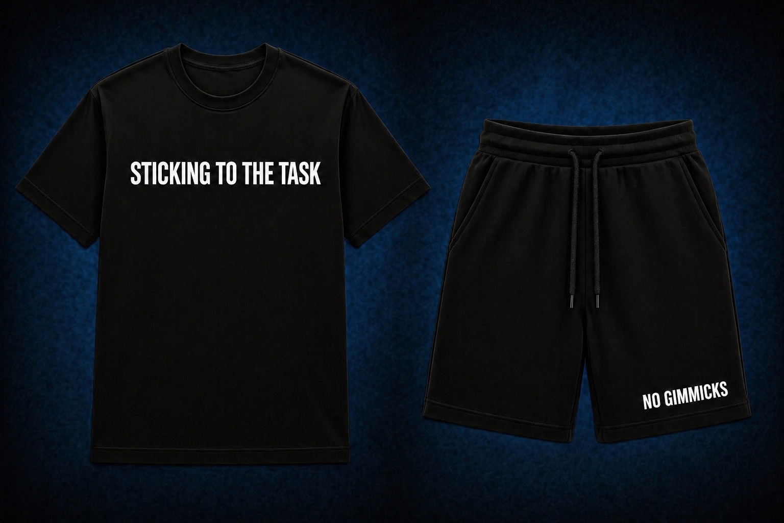 No Gimmicks Set — Black (Leg Print)