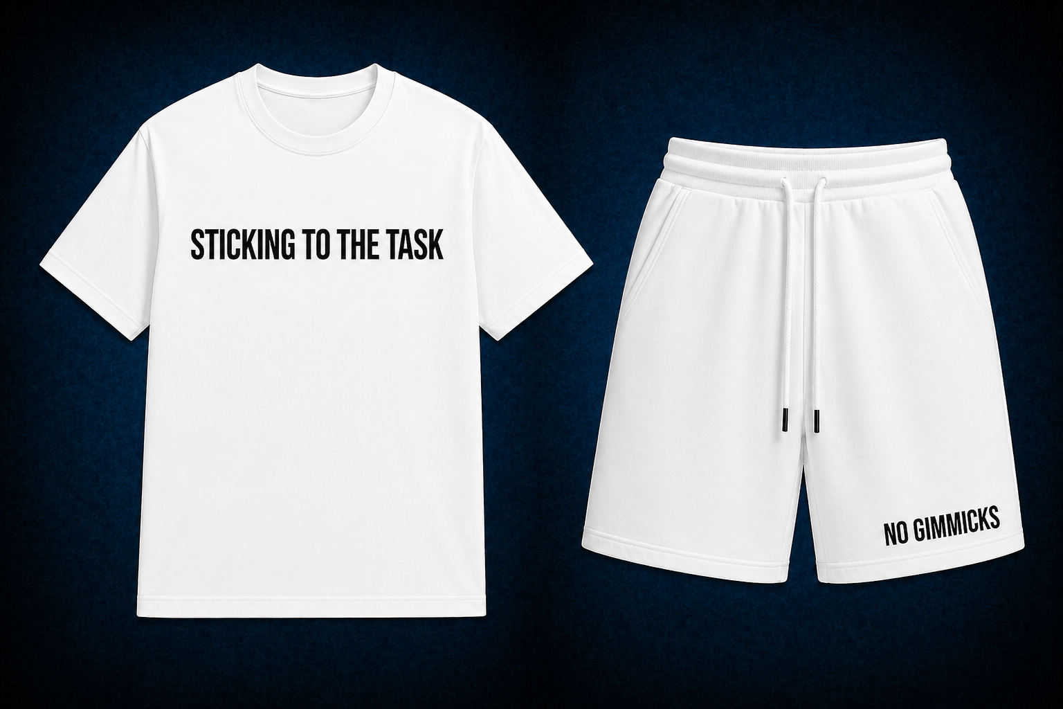 No Gimmicks Set — White (Leg Print)