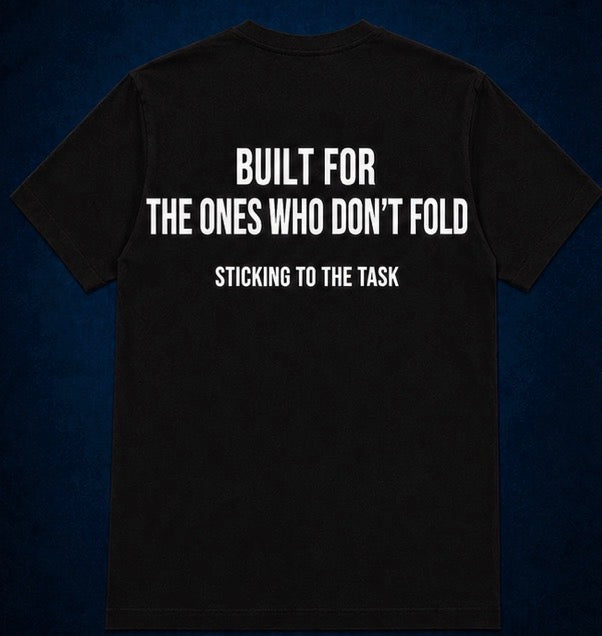 Sincerely TB Tee— Black (Built Different Back)
